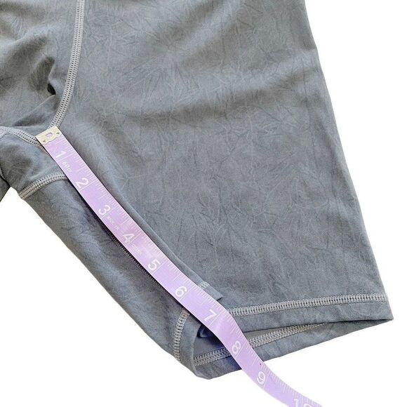 ZYIA ACTIVE Shorts Womens S Gray Granite Biker High Rise Stretch Soft Athletic - Picture 5 of 8